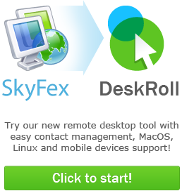 DeskRoll Remote Desktop - try this new remote desktop tool with easy contact management and MacOS, Linux and mobile devices support